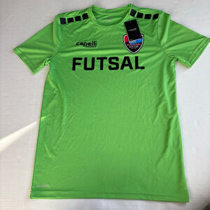 Kids Capelli Sport Futsal Soccer Jersey Green/Black Size L (14-16)